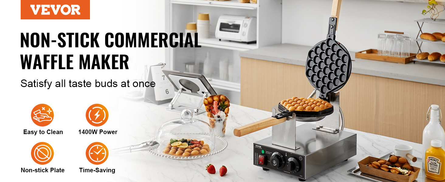 Gaufrier Commercial 1400 W