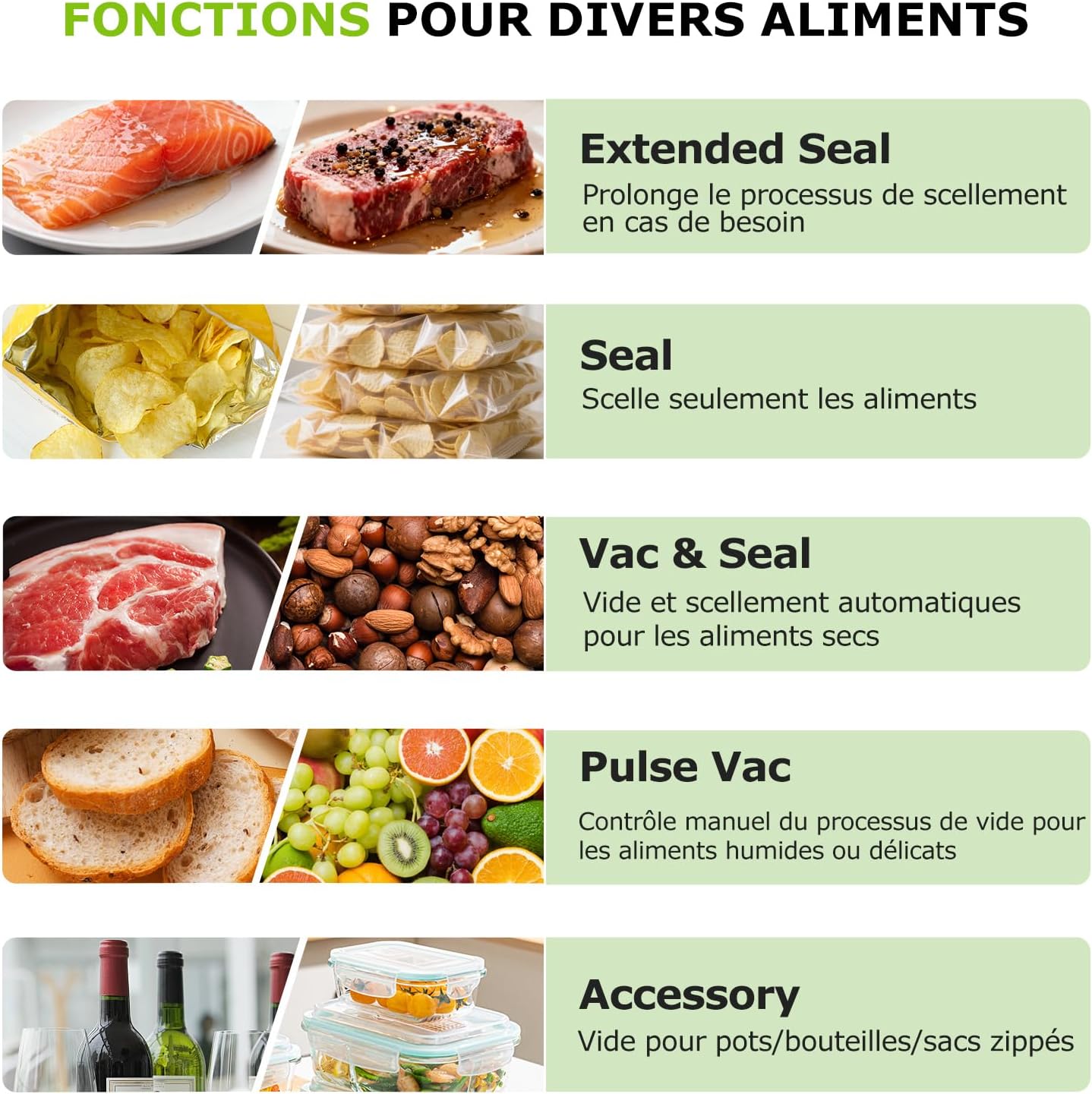 Bonsenkitchen - VS5100 - soude-sac 15L/min, coupe-sac, clip intégré