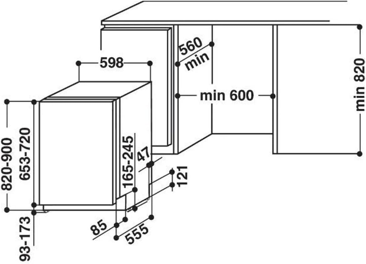 Whirlpool - lave-vaisselle encastrable 60 cm, 14 couverts, A++, 46 dB, inox - 