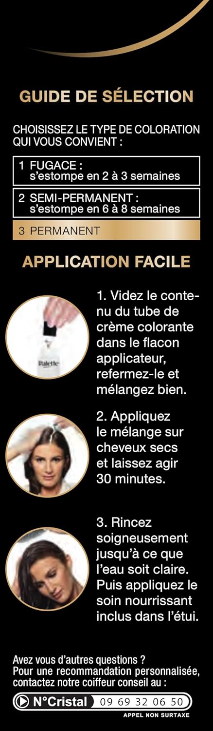 Schwarzkopf - Palette coloration permanente - soin couvrant, tenue 8 sem. - 655