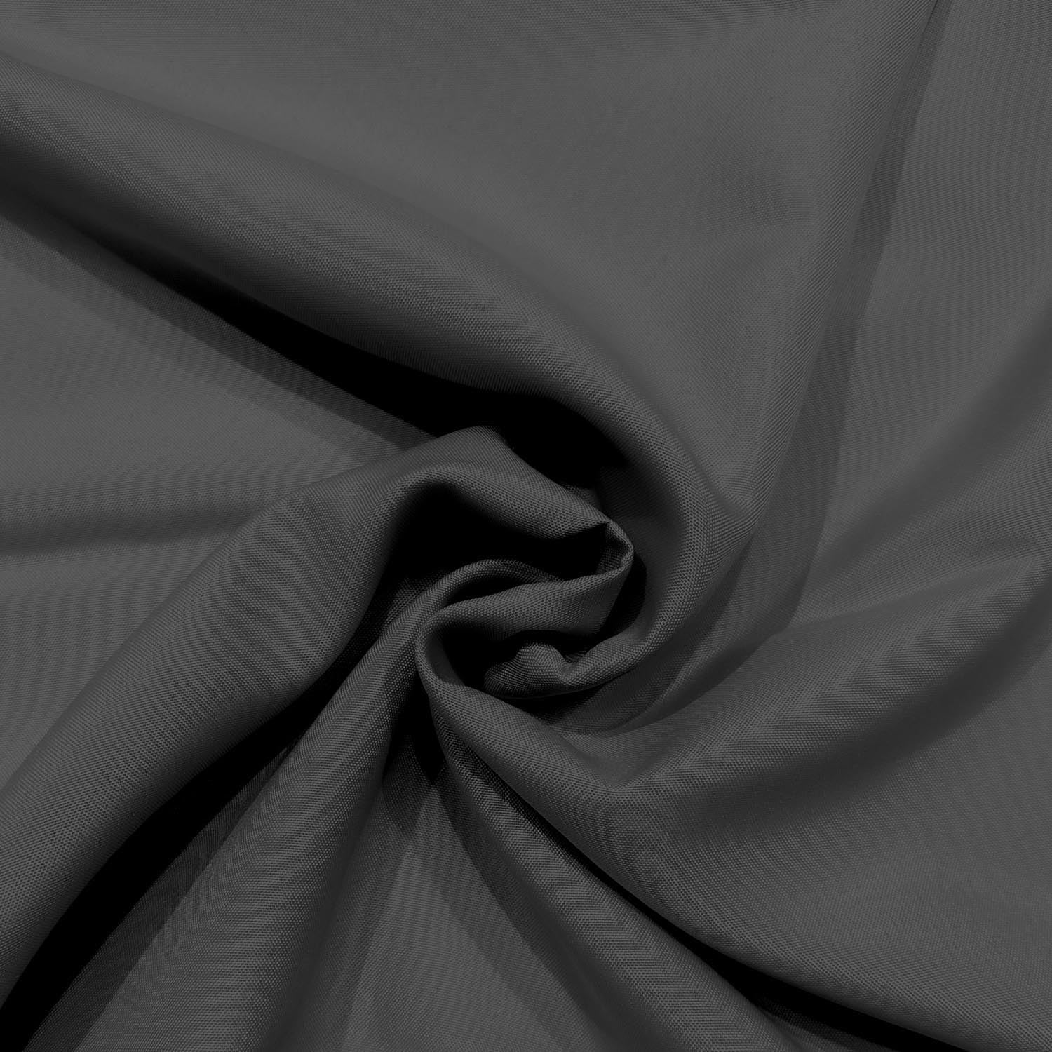 Soleil d'Ocre - Alix nappe rectangle 140x300 cm, polyester anti-taches, anthracite