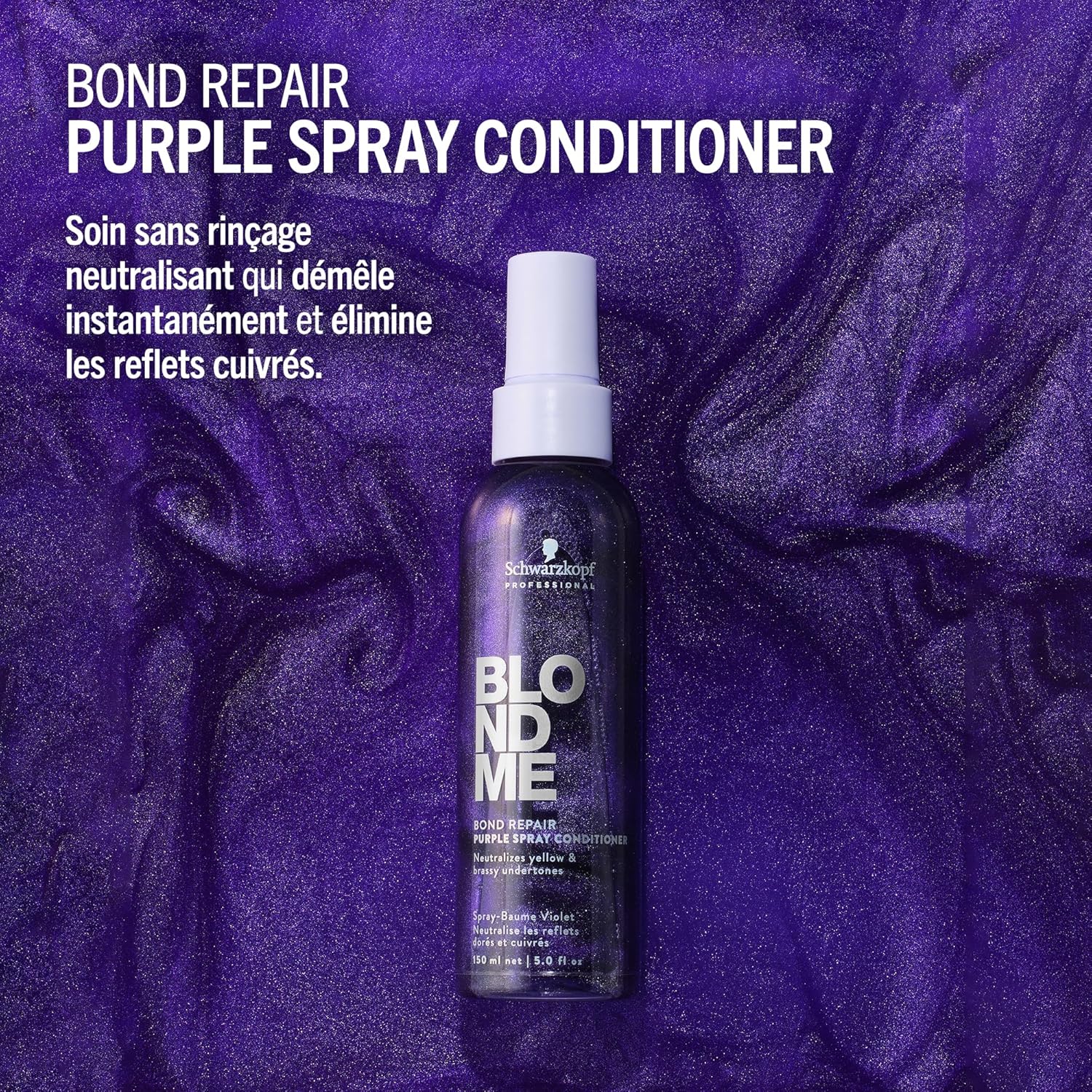Schwarzkopf - BLONDME Bond Repair - 150ml - spray soin, anti-jaune, démêlant