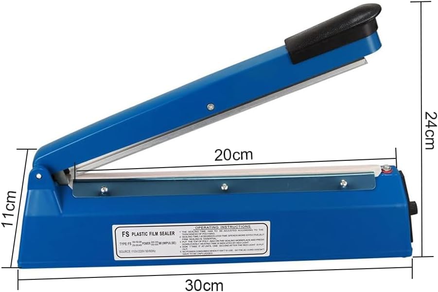 Yontree - machine à sceller manuelle - 30x11x7cm - étanchéité électrique, impulse scelleuse