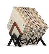 JSVER Rangement de Disques Vinyles,Présentoir d’exposition et de Rangement pour 80 Disques Vinyle...
