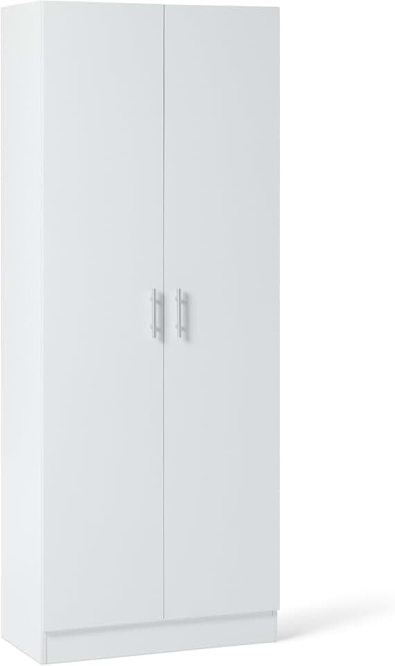 mx-dealz Basics - armoire de rangement cuisine - 60x31,5x152,5 cm - 2 portes, étagères ajustables