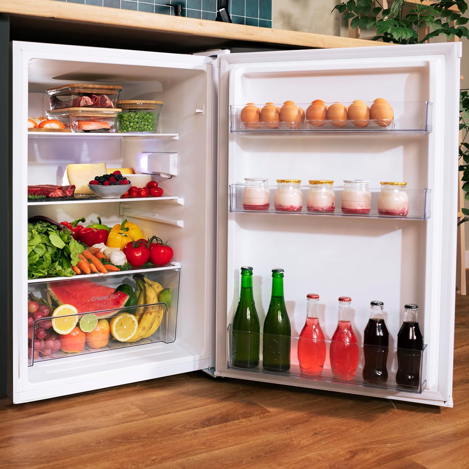 Cecotec - Bolero CoolMarket TT - compact, 114L, LED, porte réversible, TT114L