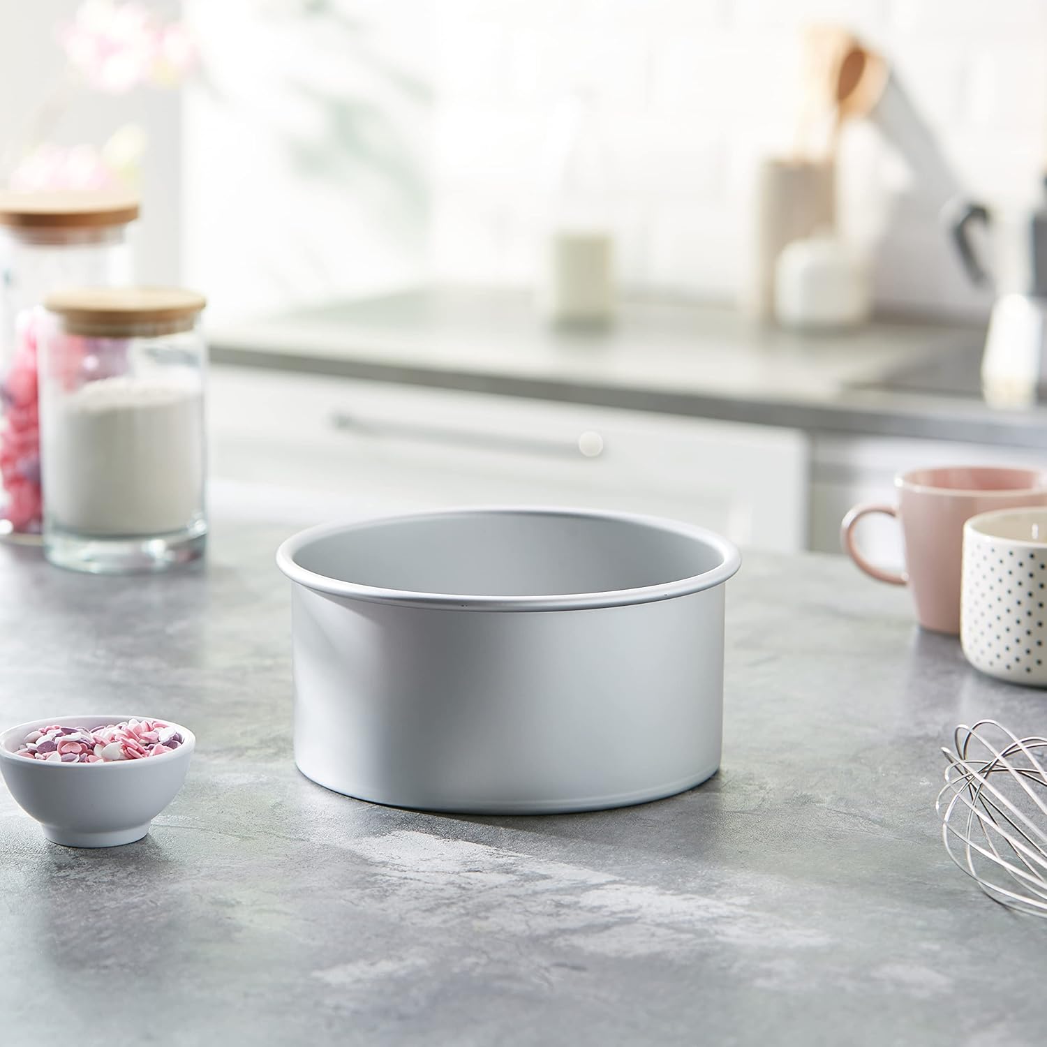 PME - moule rond aluminium anodisé - 203x102 mm - argenté