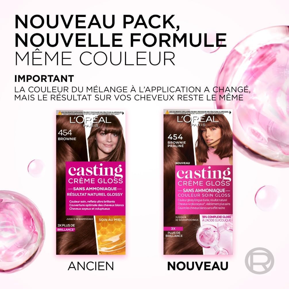 L'Oréal Paris - Casting Crème Gloss - Blond foncé sans ammoniaque, soin 6.18