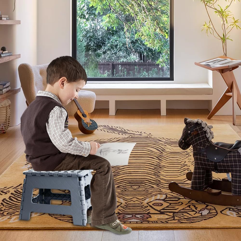 Armo - Tabouret pliable avec poignée - compact, 150 kg max, gris