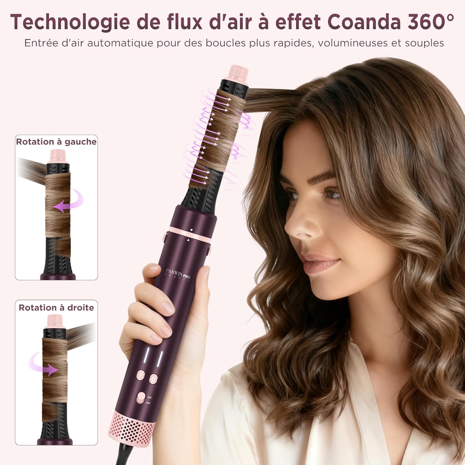 PARWIN PRO BEAUTY - MaxAIR 2.0 - styler 7-en-1, 110,000 RPM, double tension