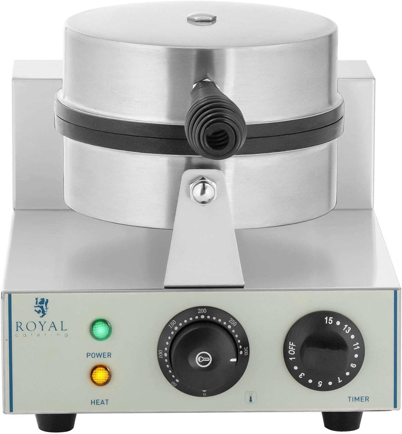 Royal Catering - gaufrier rond, 43x25x56cm, 1300W, minuterie, RCWM-1300-R