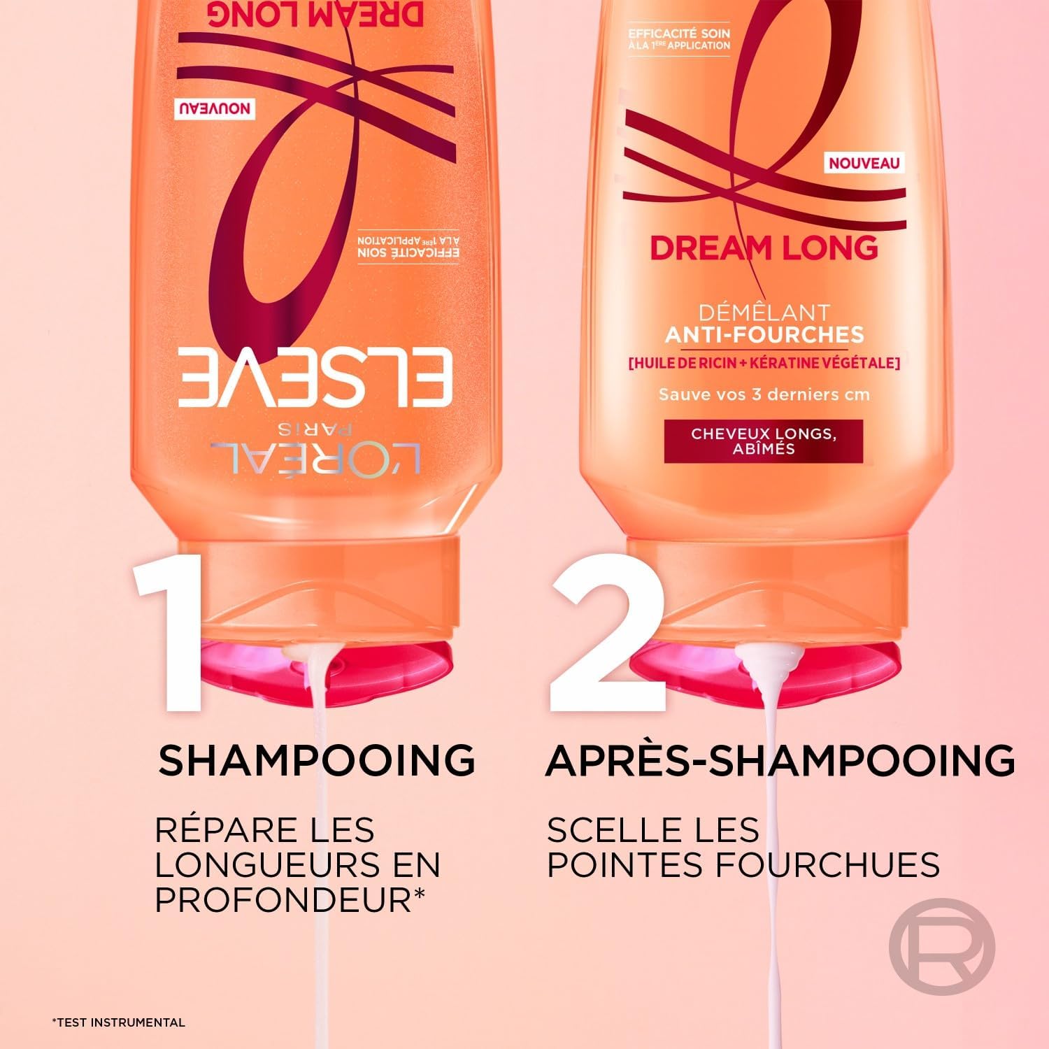 L’Oréal Paris - Elseve Dream Long - 500 ml - shampooing reconstructeur kératine végétale huile de ricin