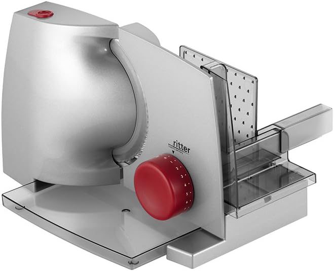 Ritter - Compact 1 - trancheuse électrique rouge ECO, compacte, fabriquée en Allemagne