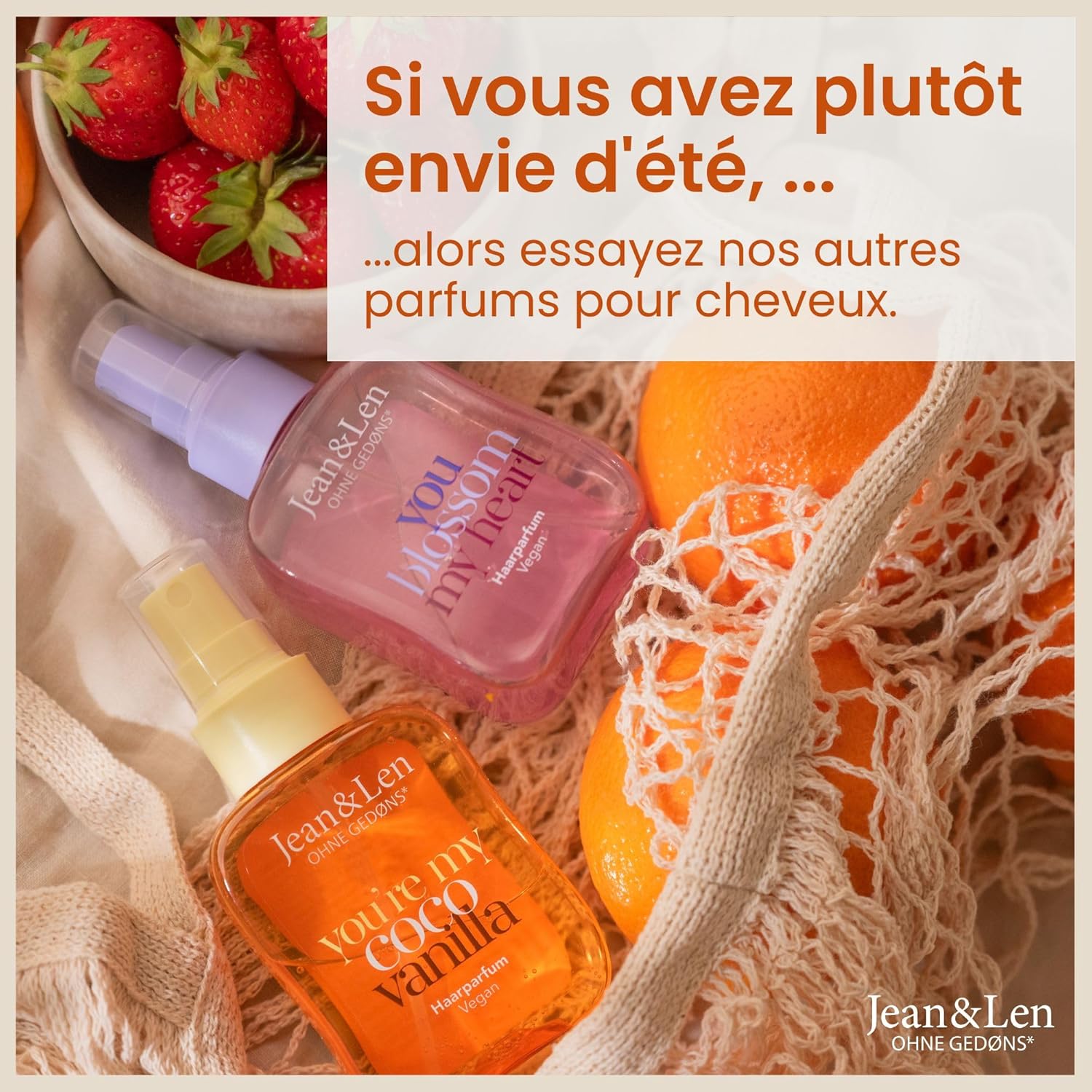 Jean & Len - You're My Cutie Chai - 105 ml - Parfum cheveux épices chai, vanille, orange, soin acides aminés