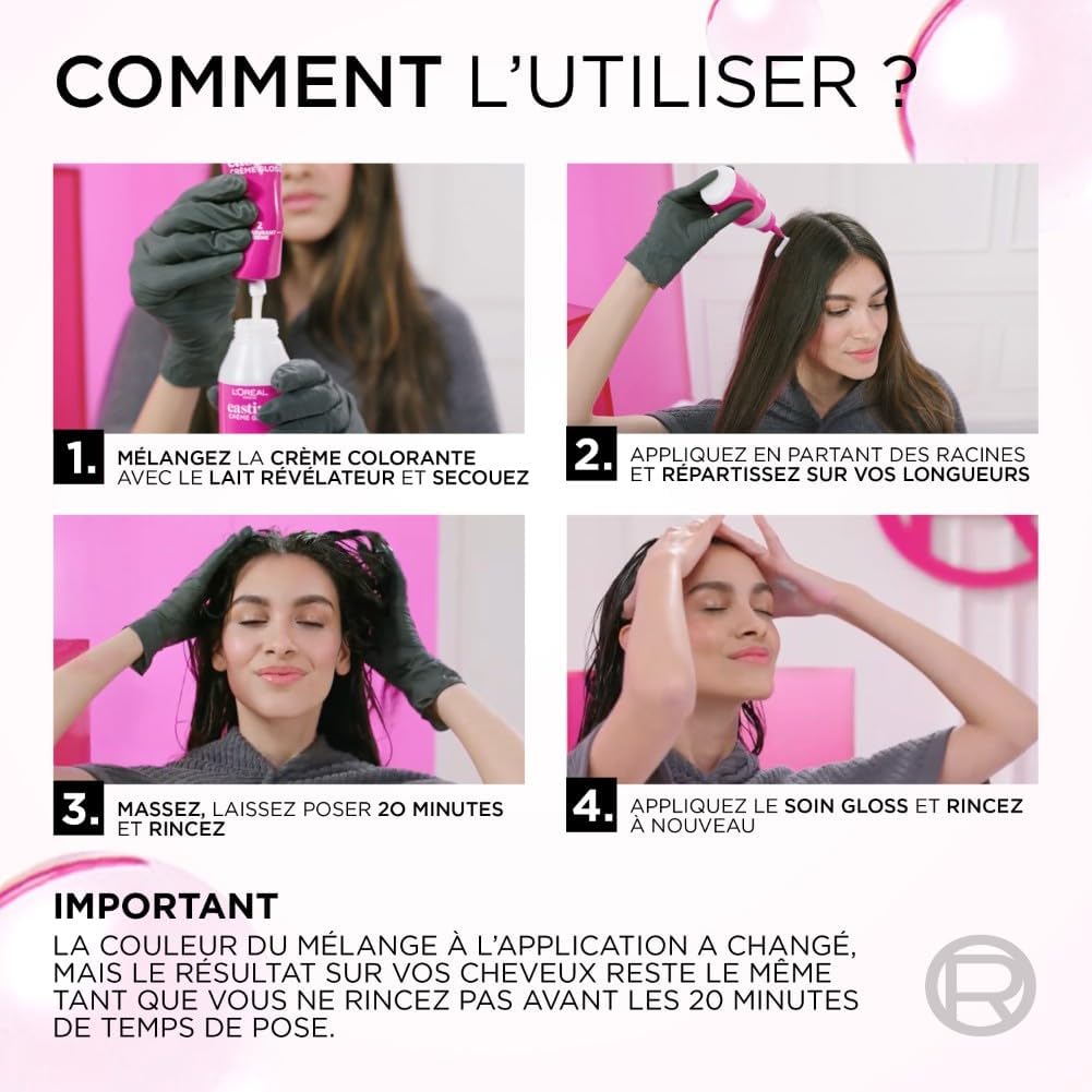 L'Oréal Paris - Casting Crème Gloss - châtain clair - coloration soin sans ammoniaque