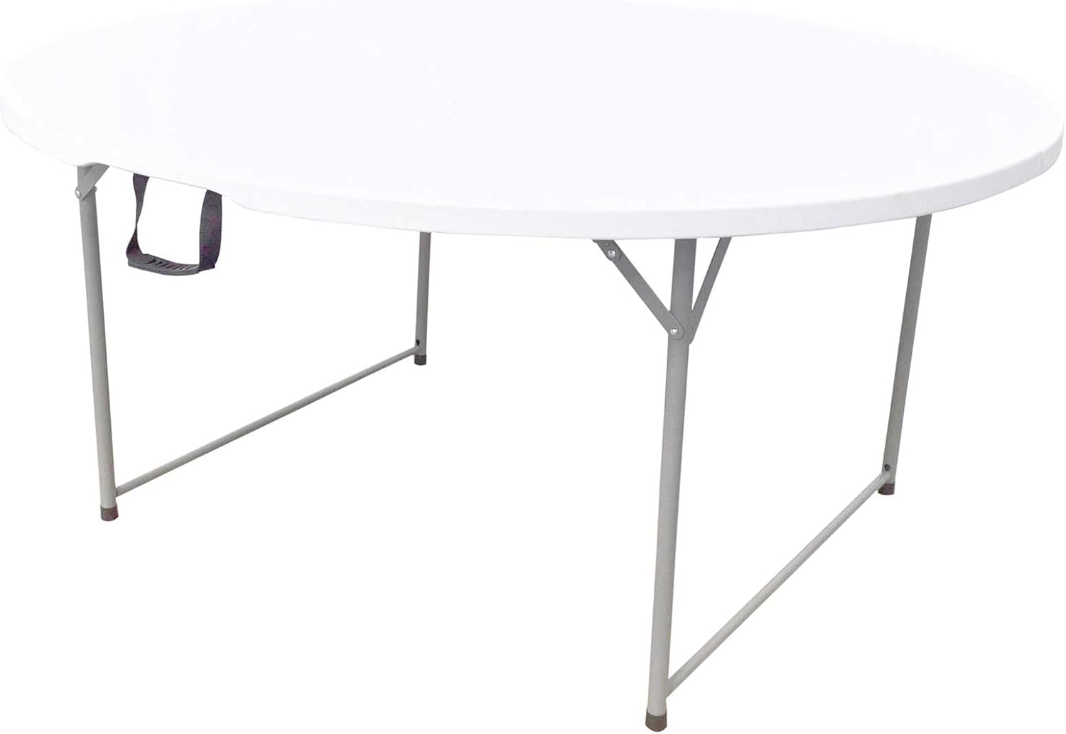 WERKA PRO - Table pliante ronde - 150 cm - acier robuste, légère, 8 personnes