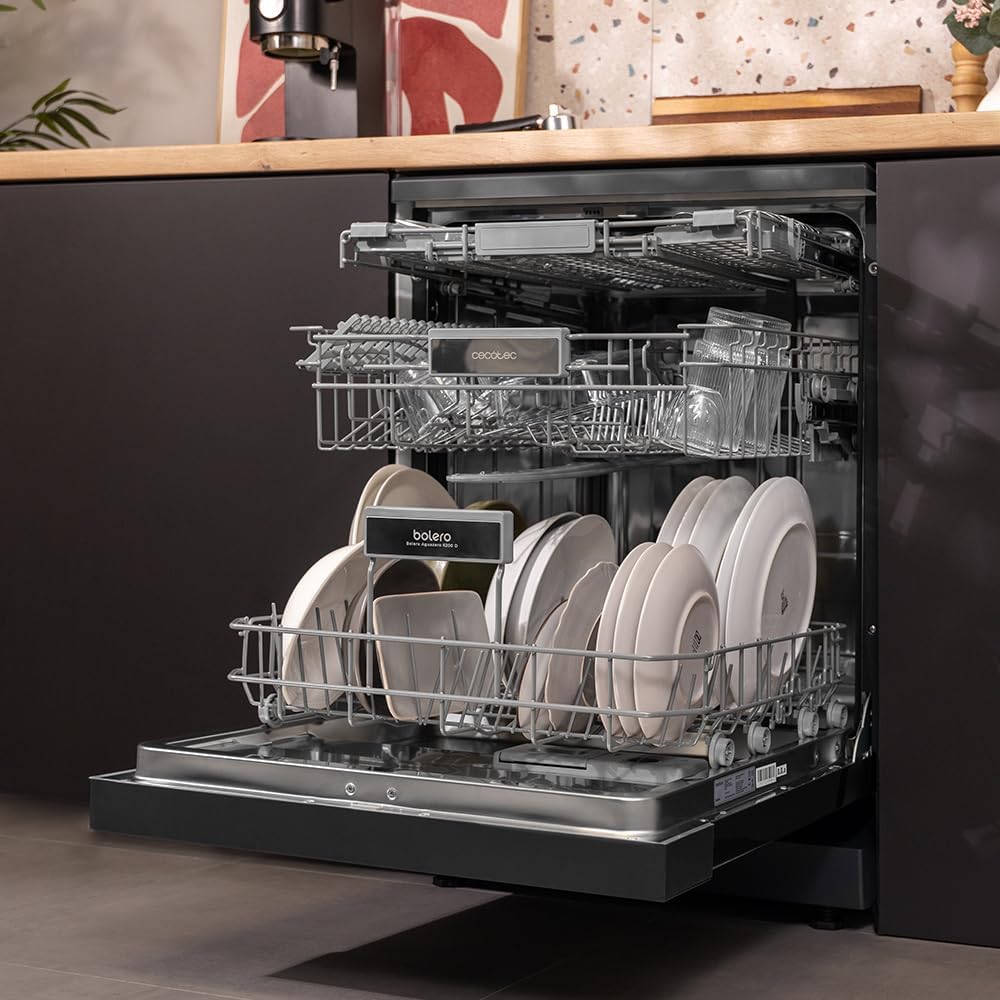 Cecotec - Bolero Aguazero - 60 cm - 14 couverts, 6 programmes, Turbo Dry+