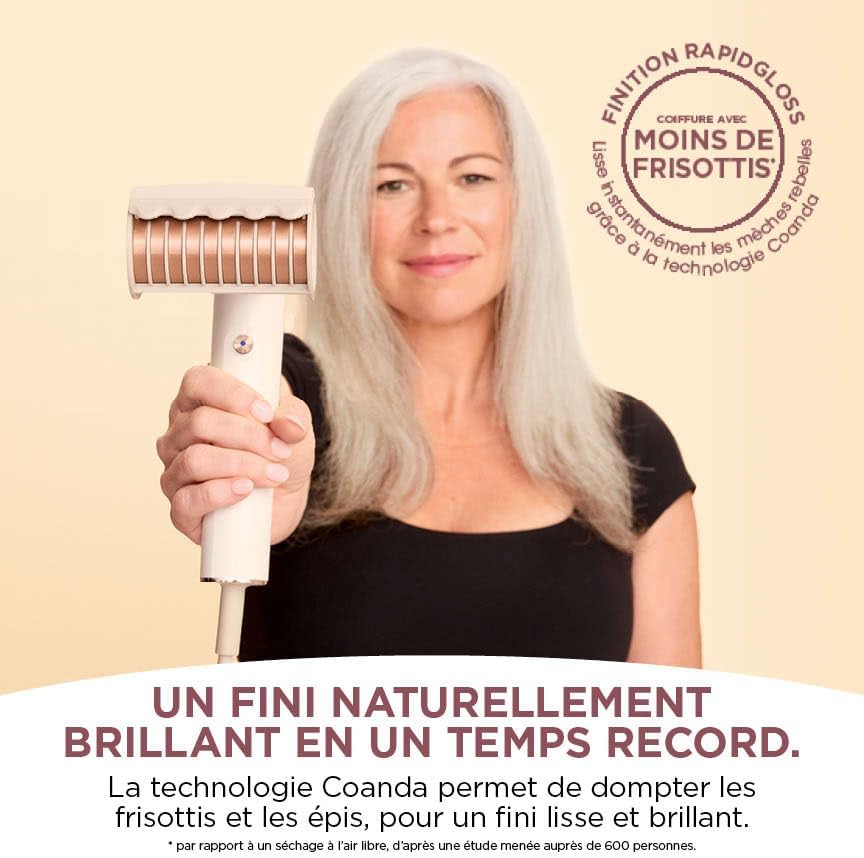 Shark - SpeedStyle RapidGloss - sèche-cheveux ionique, séchage rapide, tous cheveux, sans dommages thermiques