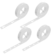 Aeuezxx 4 Rouleaux de Trou Ballon Chaine, Blanc, 5m Double et Unique, Décoration pour Arche de Ba...