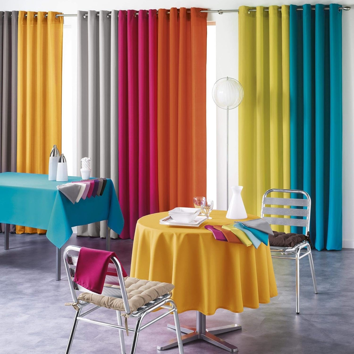 Nappe rectangle - Essentiel blanc - 140x250 cm - polyester uni