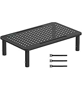 BONTEC Rehausseur Ecran PC Bureau Hauteur Réglable Réhausseur d’Écran en Métal de Qualité Supérie...