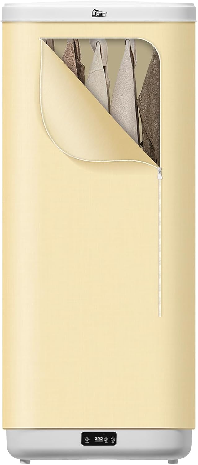 Sèche-linge électrique portable - 1000W, minuterie, télécommande, compact, idéal voyages et petits espaces