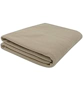 ZOLLNER Couverture 130 x 170 cm Polaire Microfibre Sable