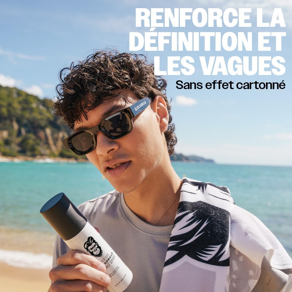 Slick Gorilla - Spray au Sel Marin - 200ml - Volume léger, finition mate