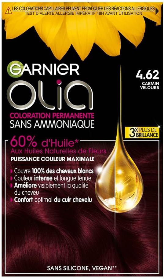 Garnier - Olia coloration permanente - sans ammoniaque, huiles de fleurs - 4.62
