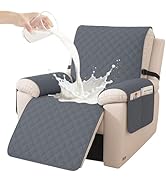 YSTELLAA Housse Fauteuil Relax 1 Place, Housse De Fauteuil Étanche Inclinable, Housse Fauteuil An...