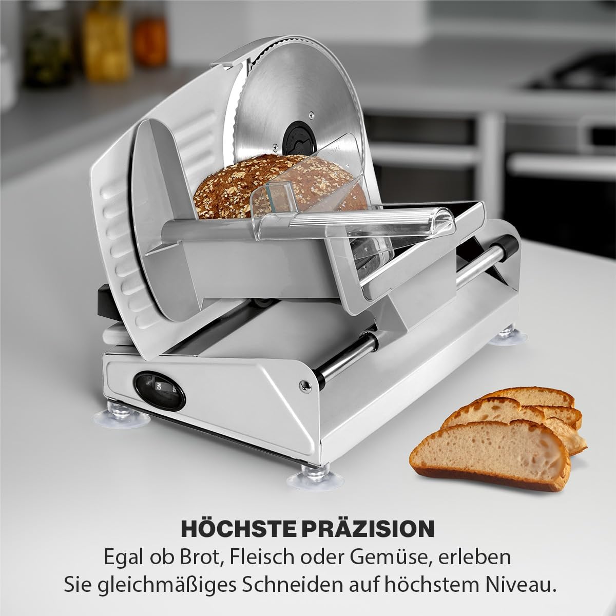 Clatronic - trancheuse universelle, lame 190mm, boîtier métal, 150W, MA 3585