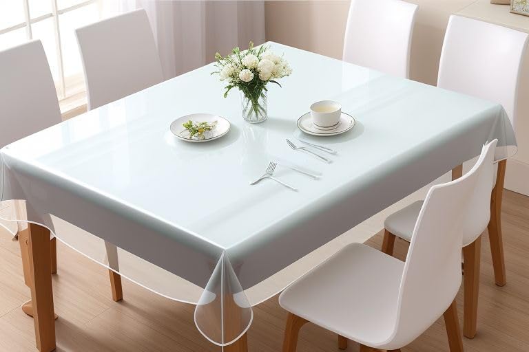VITA PERFETTA - nappe PVC transparente - 140x300cm - protection table