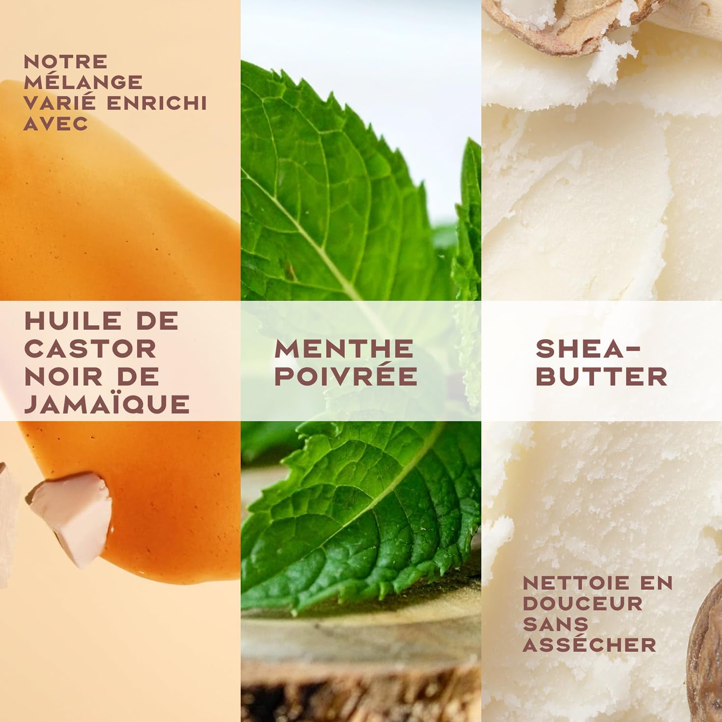 SheaMoisture - Set Huile Ricin Noir Jamaïque - 384/355/431 ml - Shampooing, masques et soins cheveux