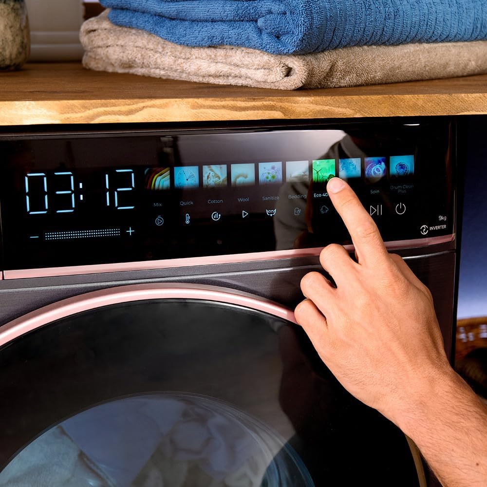 Cecotec - Bolero DressCode 9900 - 9kg, 1400tr/min, Autodose, écran 10,3