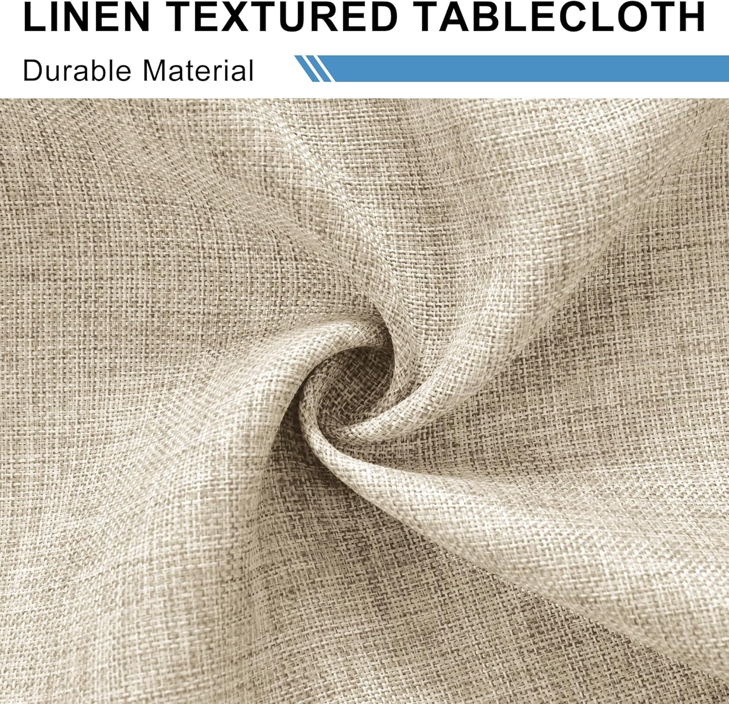 DWCN - nappe aspect lin - 135x180cm - imperméable, anti-tache