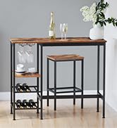 le nouveau design de la table de bar est un design moderne en bois massif.