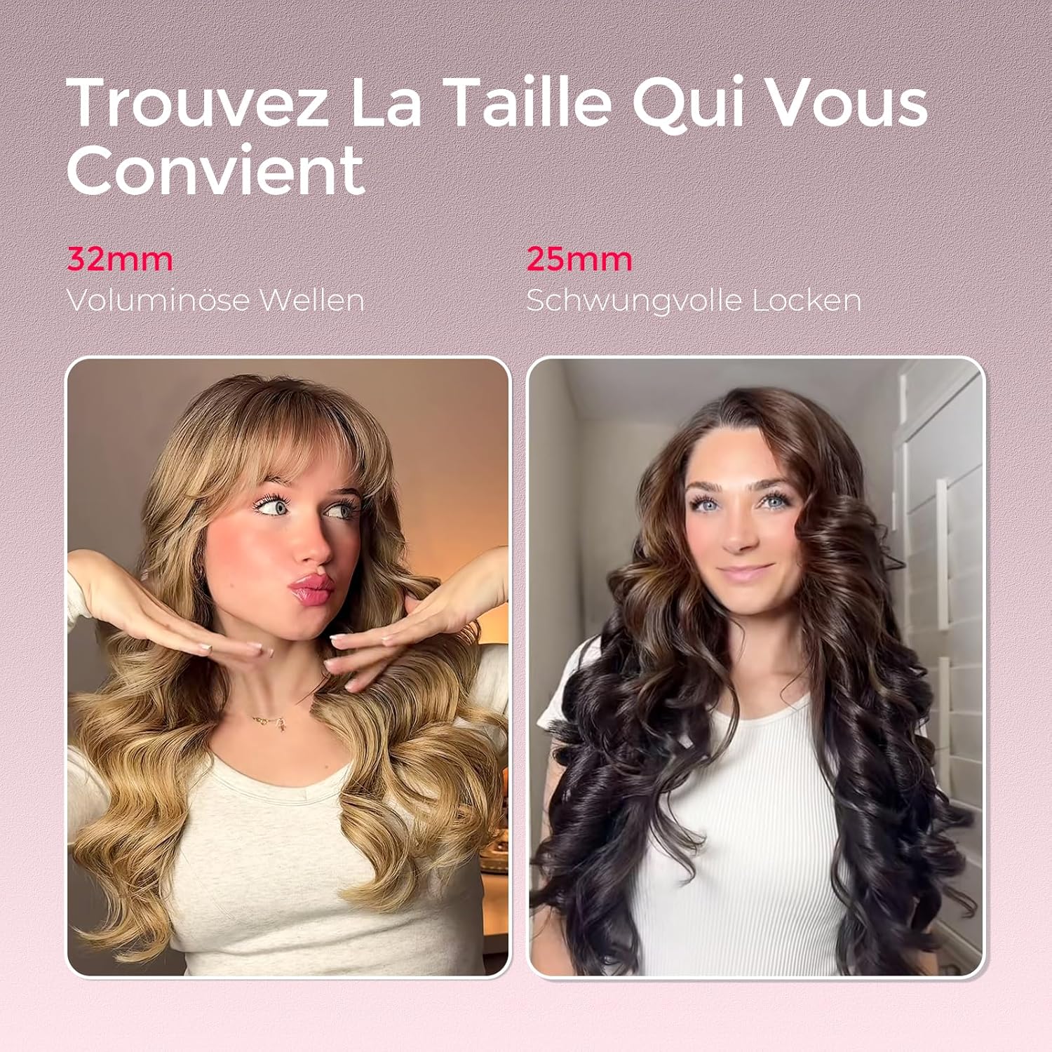 TYMO - Curlpro Plus - 32mm - boucleur automatique, anti-brûlure, chauffage rapide