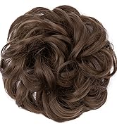 JJstar Chignon Postiche Cheveux Grande Postiches Bouclés Ondulés Chouchou Cheveux Naturel Faux Ch...