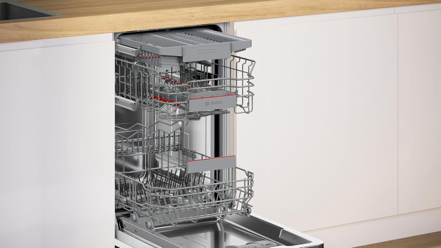 Bosch - Série 4 lave-vaisselle 45 cm encastrable, silence, SPV4EMX24E