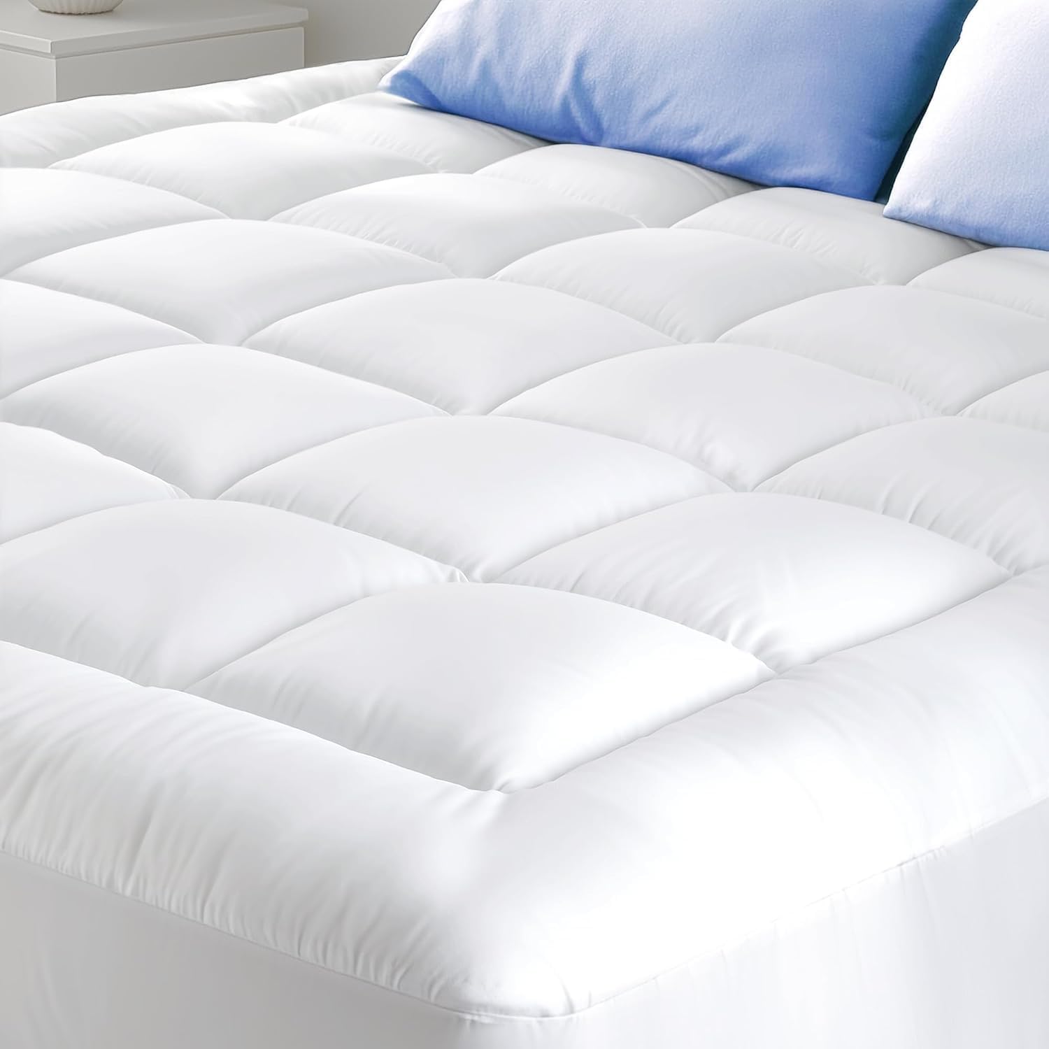 Surmatelas - Double Confort Ultra-Doux, coton, 160x200 cm, respirant