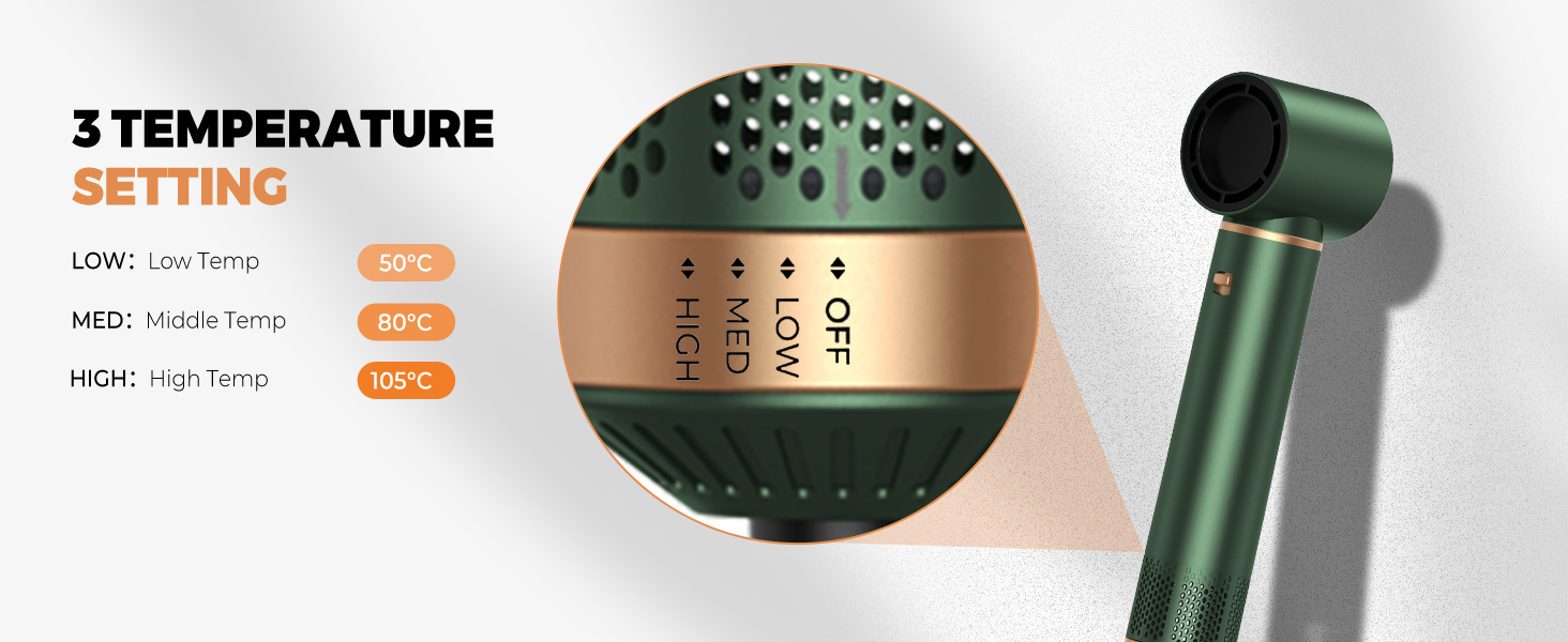 Le texte inclut « TEMPÉRATURE 2 À 4 FOIS ». Schéma technique montrant les réglages de température et les instructions de chronométrage avec les composants du produit de couleur verte.