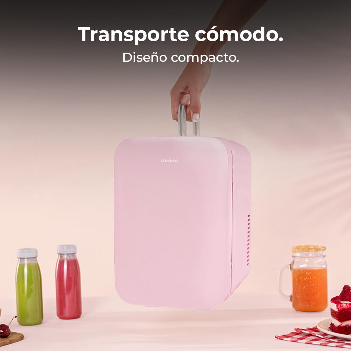 Cecotec - Bolero MiniColing 6L - 6L compact - chaud/froid, 12-220V, Bahamas Pink