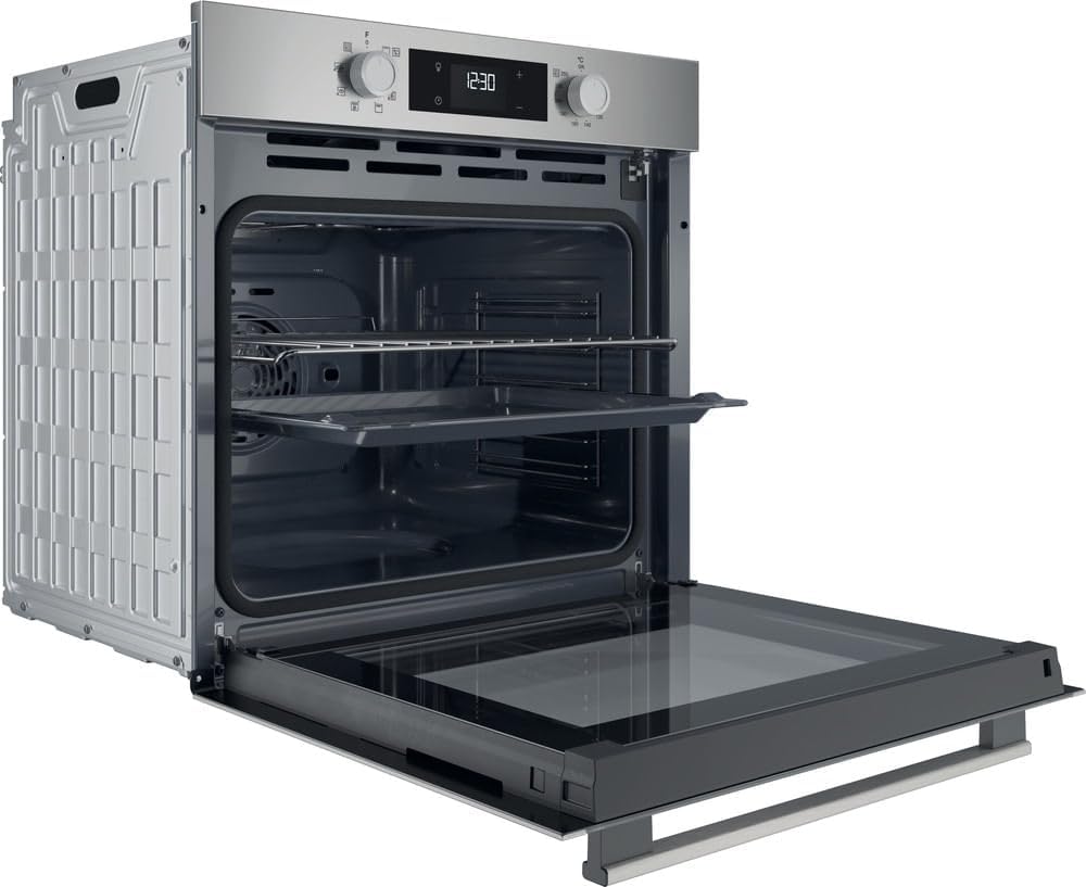 Hotpoint - four encastrable pyrolyse 71L, 7 fonctions, Dual Cleaning HAO5540PX