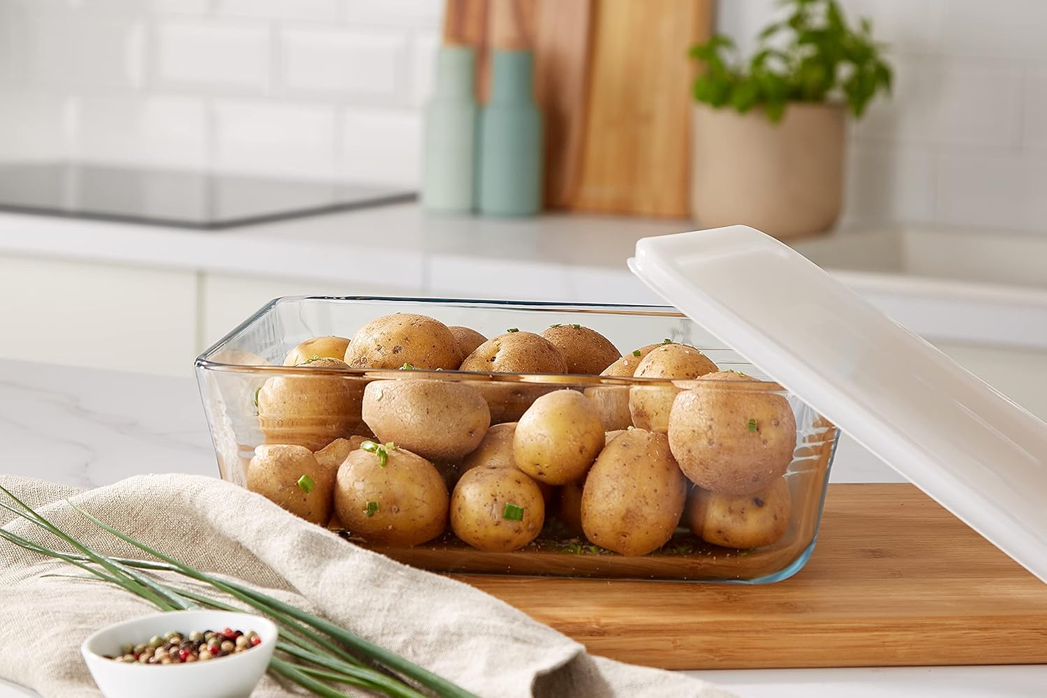 Pyrex - Cook & Freeze - 27x22 cm - plat rectangulaire avec couvercle, lot de 2