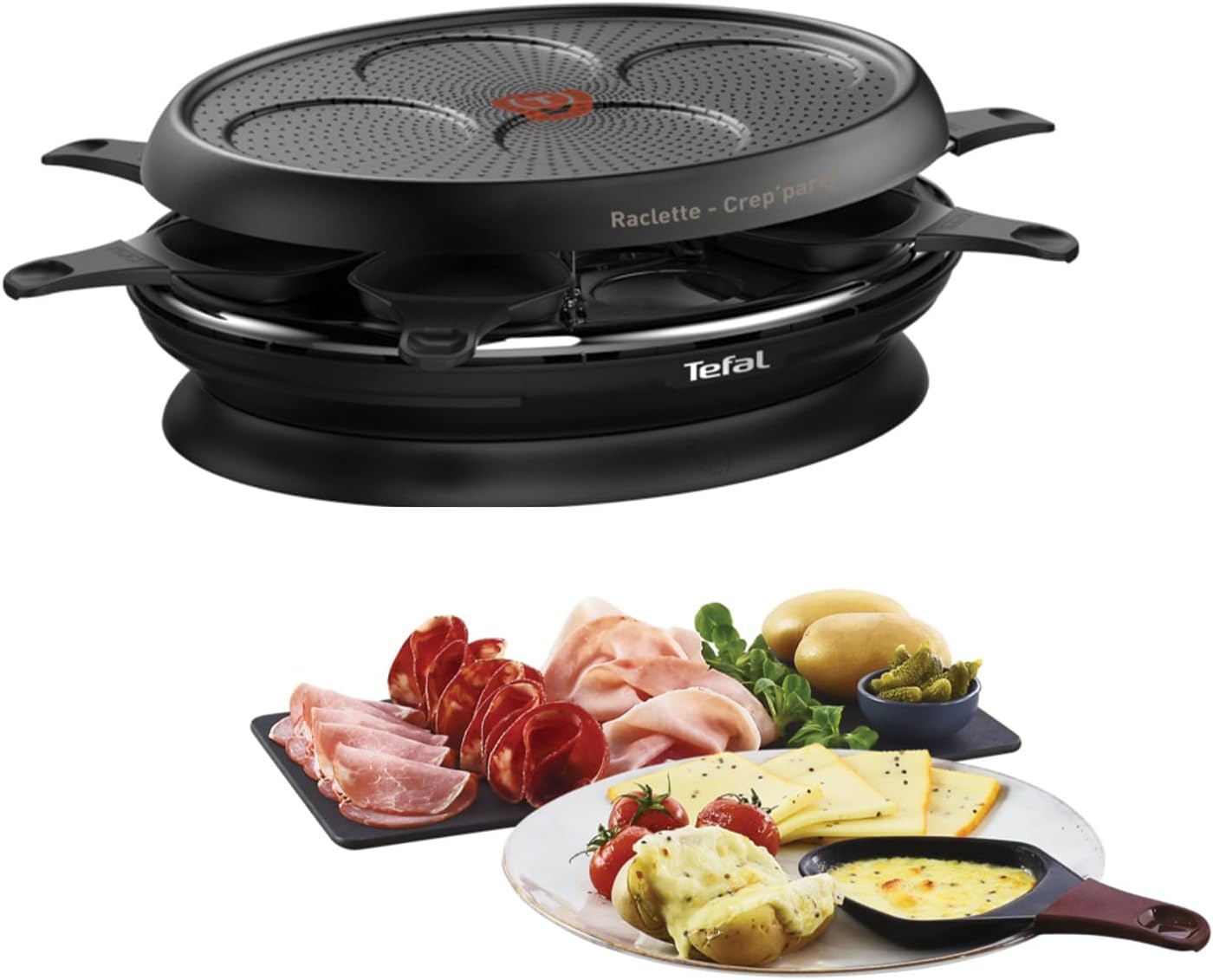 Tefal - raclette Store'inn - 1050W, Thermo-Spot, antiadhésif, RE320812