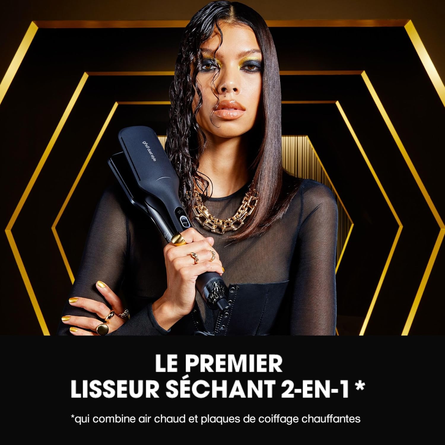 ghd - Duet Style - Lisseur 2-en-1, sèche et lisse, sans chaleur extrême