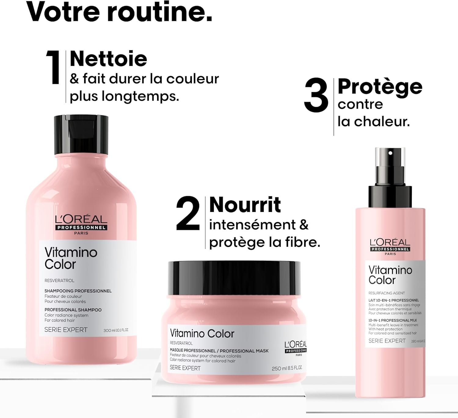 L'Oréal Professionnel - Vitamino Color - 190ml - soin démêlant fixateur couleur cheveux colorés