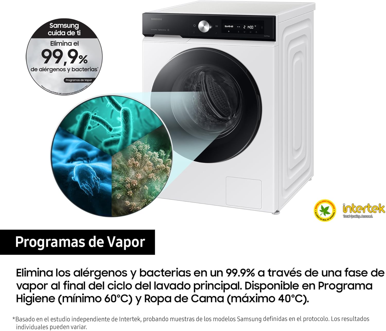 Samsung - WW90DB7U94GE série - 60x85x55cm - 9kg, EcoBubble, vapeur, WW90DB7U94GE