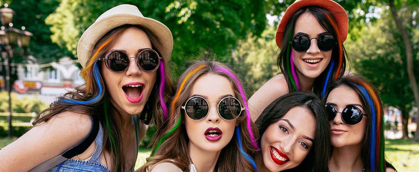 REDMENCO extensions de cheveux colorés