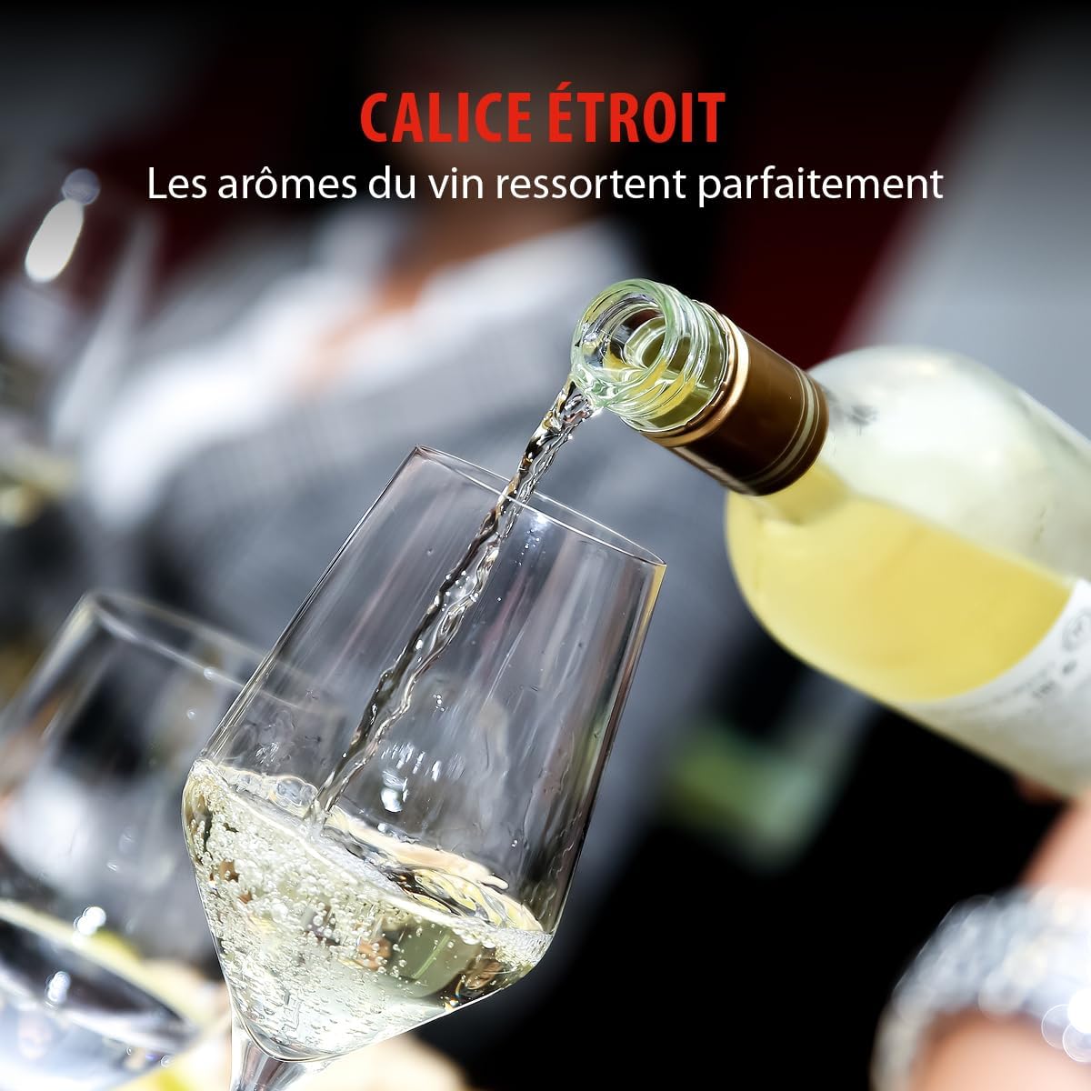 alpina - Verrerie 4 pièces - flûtes à champagne 210ml - Compatible lave-vaisselle